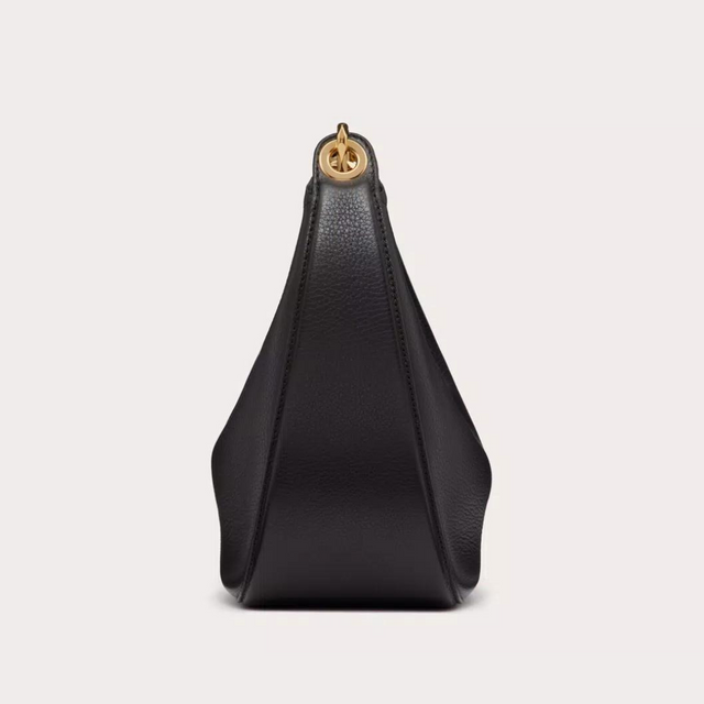 VLogo Moon Small Hobo Bag In Black Handbags VALENTINO - LOLAMIR