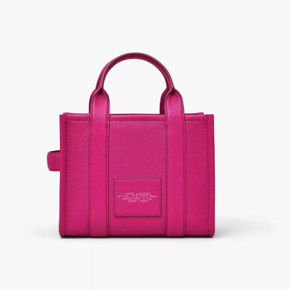 The Leather Small Tote Bag in Lipstick Pink Handbags MARC JACOBS - LOLAMIR