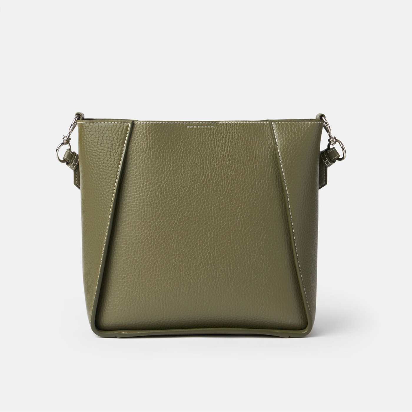 Stella Logo Studded Shoulder Bag in Military Green Handbags STELLA MCCARTNEY - LOLAMIR