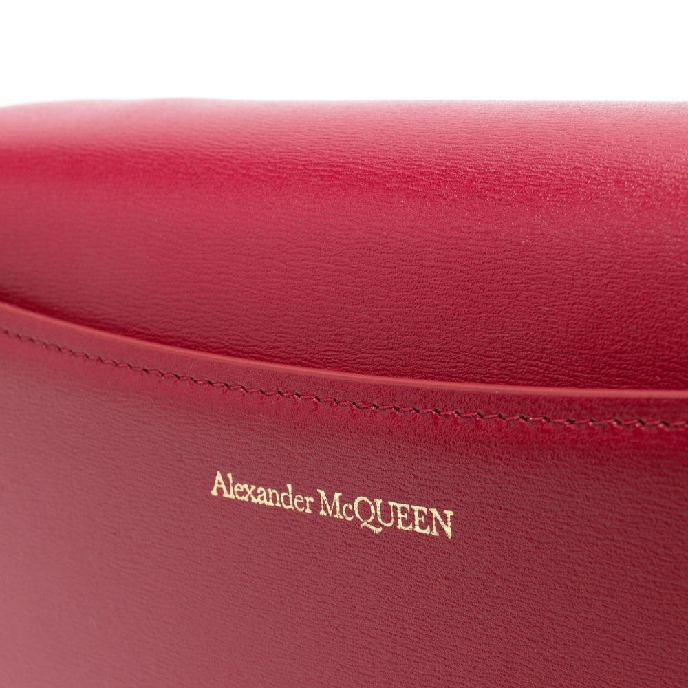 The Four Ring Shoulder Bag in Red Handbags ALEXANDER MCQUEEN - LOLAMIR