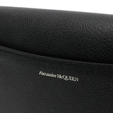 The Four Ring Shoulder Bag in Black/Silver Handbags ALEXANDER MCQUEEN - LOLAMIR