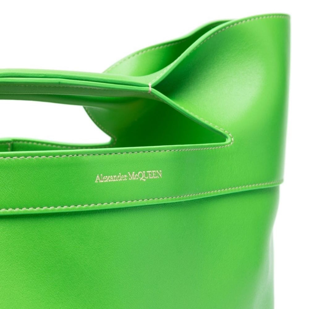 The Bow Small in Bright Green Handbags ALEXANDER MCQUEEN - LOLAMIR
