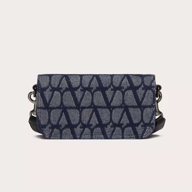 Locò Mini Toile Iconographe Shoulder Bag in Denim