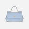 Sicily Elongated Small Handbag in Glossy Light Blue