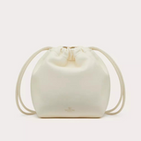 VLogo Pouf Bucket Bag in Ivory