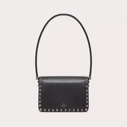 Rockstud23 Small Shoulder Bag in Black Handbags VALENTINO - LOLAMIR