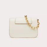 VLogo O'Clock Small Shoulder Bag in Ivory