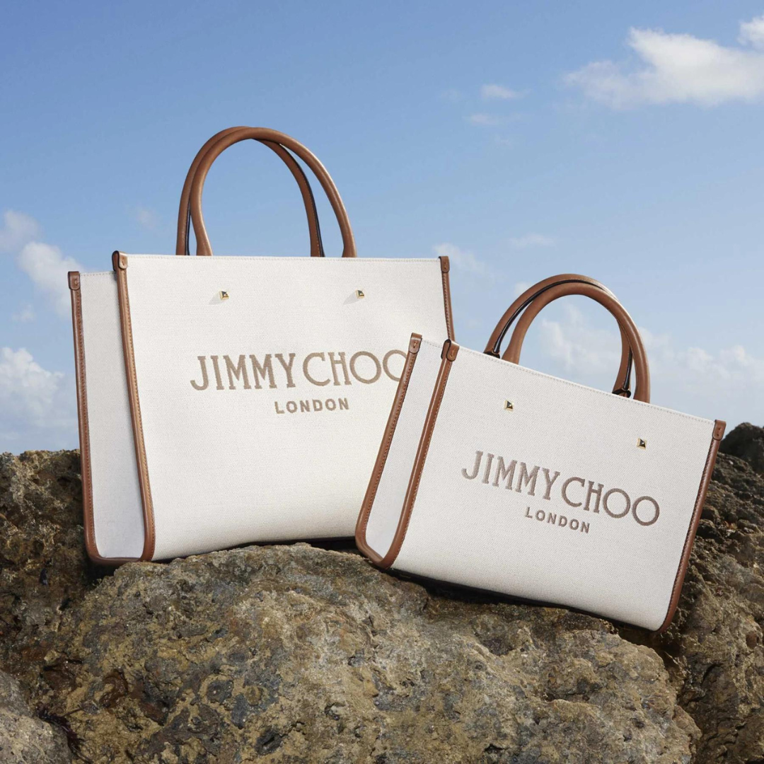 Avenue S Tote Bag in Natural/Tan Handbags JIMMY CHOO - LOLAMIR