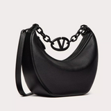 VLogo Moon Tone-on-Tone Small Hobo Bag