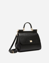 Sicily Large Handbag in Black Handbags DOLCE & GABBANA - LOLAMIR