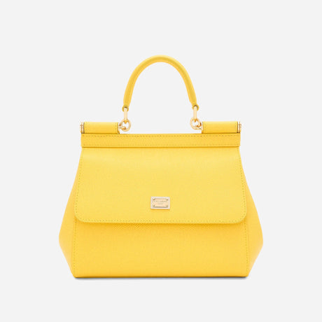 Sicily Medium Handbag in Yellow Handbags DOLCE & GABBANA - LOLAMIR