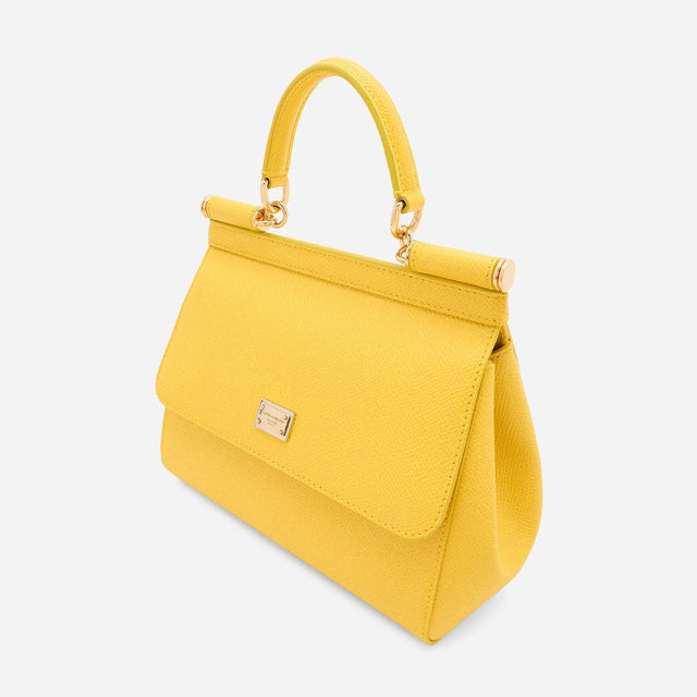 Sicily Medium Handbag in Yellow Handbags DOLCE & GABBANA - LOLAMIR
