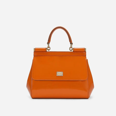 Sicily Medium Handbag in Orange Handbags DOLCE & GABBANA - LOLAMIR