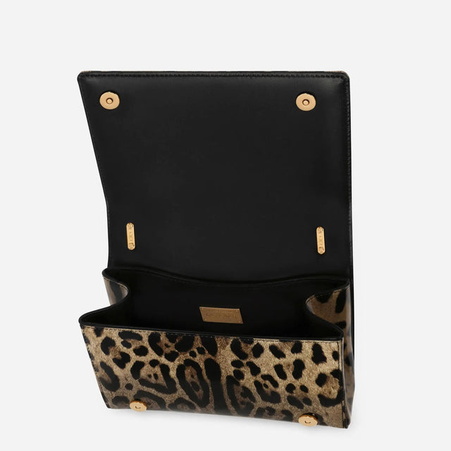 DG Girls Medium Shoulder Bag in Animal Print Handbags DOLCE & GABBANA - LOLAMIR