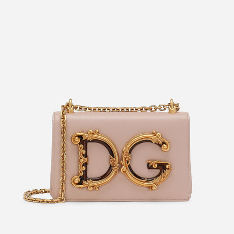 DG Girls Shoulder Bag in Pale Pink Handbags DOLCE & GABBANA - LOLAMIR