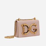 DG Girls Shoulder Bag in Pale Pink Handbags DOLCE & GABBANA - LOLAMIR