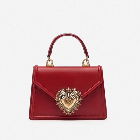 Devotion Small Top Handle Bag in Red Handbags DOLCE & GABBANA - LOLAMIR