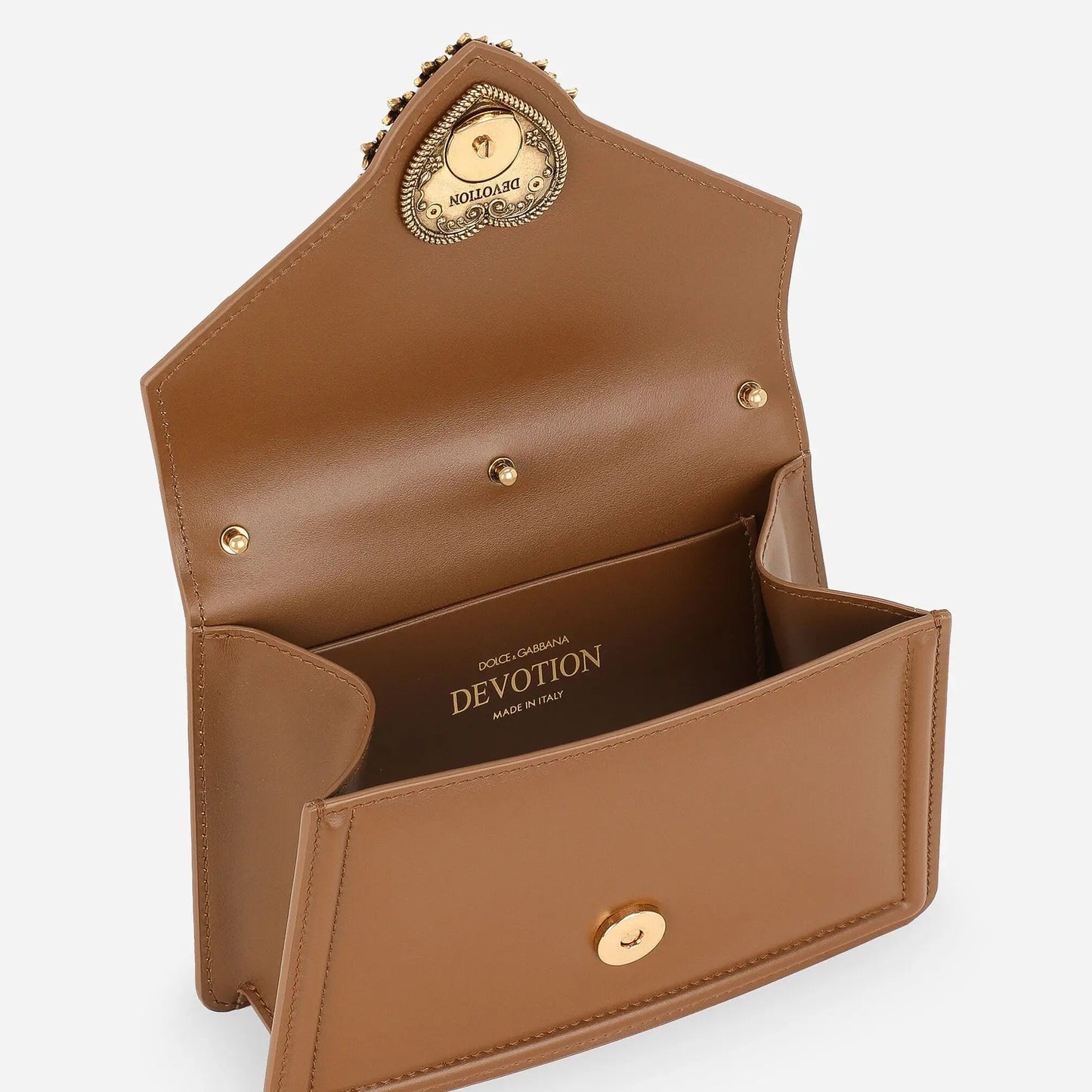 Devotion Small Top Handle Bag in Brown Handbags DOLCE & GABBANA - LOLAMIR