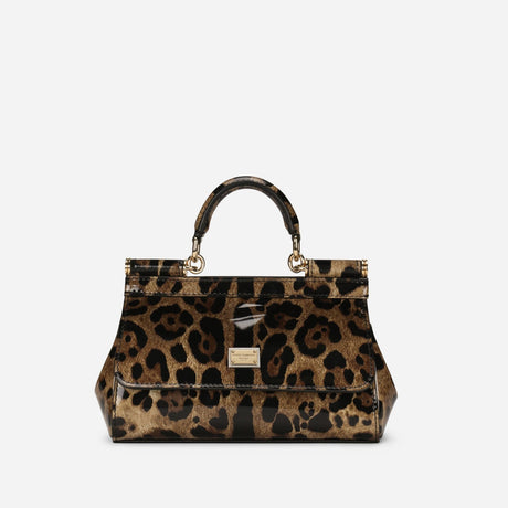 KIM D&G Sicily Small Handbag in Animal Print Handbags DOLCE & GABBANA - LOLAMIR