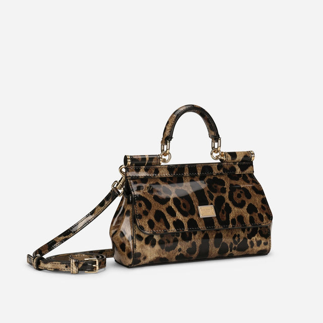 KIM D&G Sicily Small Handbag in Animal Print Handbags DOLCE & GABBANA - LOLAMIR