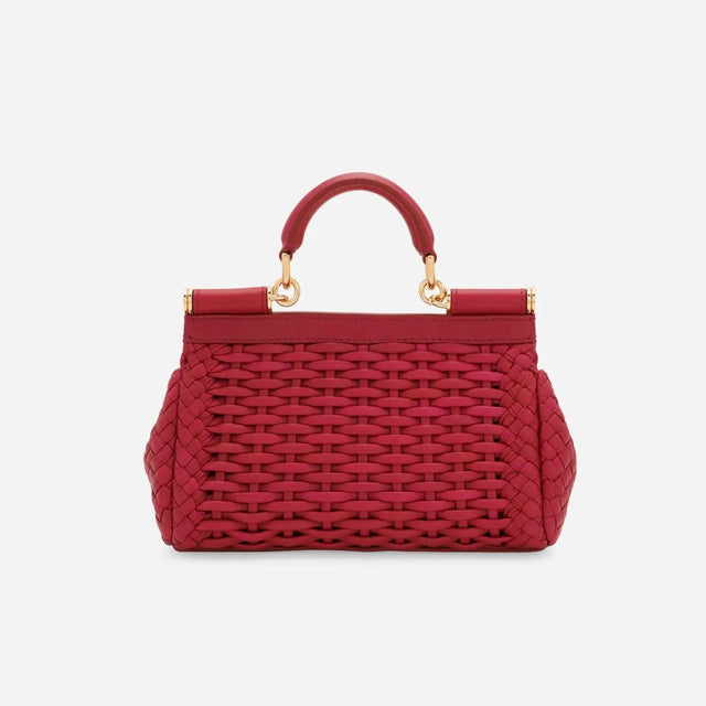 Sicily Woven Small Top Handle Bag Handbags DOLCE & GABBANA - LOLAMIR