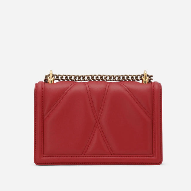 Devotion Quilted Medium Shoulder Bag in Red Handbags DOLCE & GABBANA - LOLAMIR