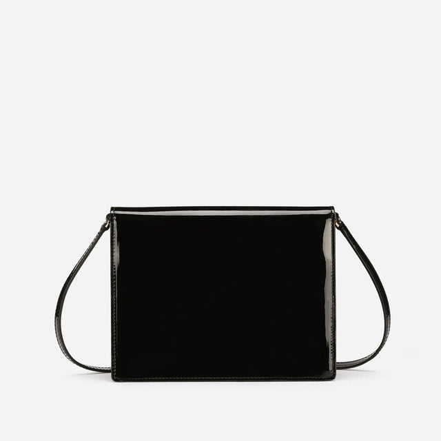 DG Logo Small Crossbody Bag in Glossy Black Handbags DOLCE & GABBANA - LOLAMIR
