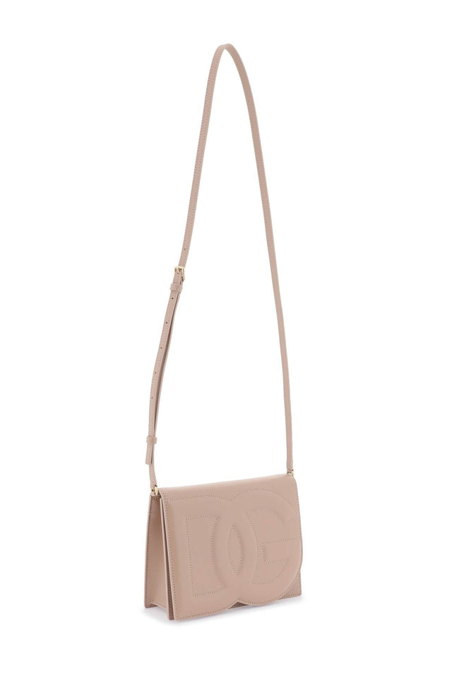 DG Logo Crossbody Bag in Beige