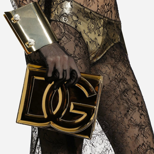 DG Logo Crossbody bag in Gold Handbags DOLCE & GABBANA - LOLAMIR