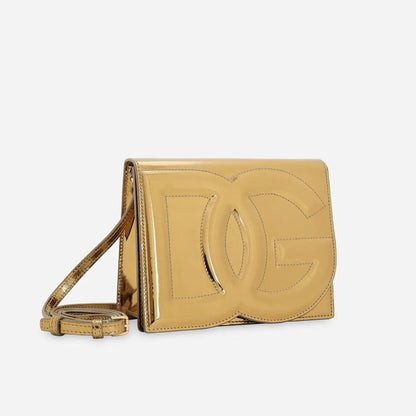 DG Logo Crossbody bag in Gold Handbags DOLCE & GABBANA - LOLAMIR