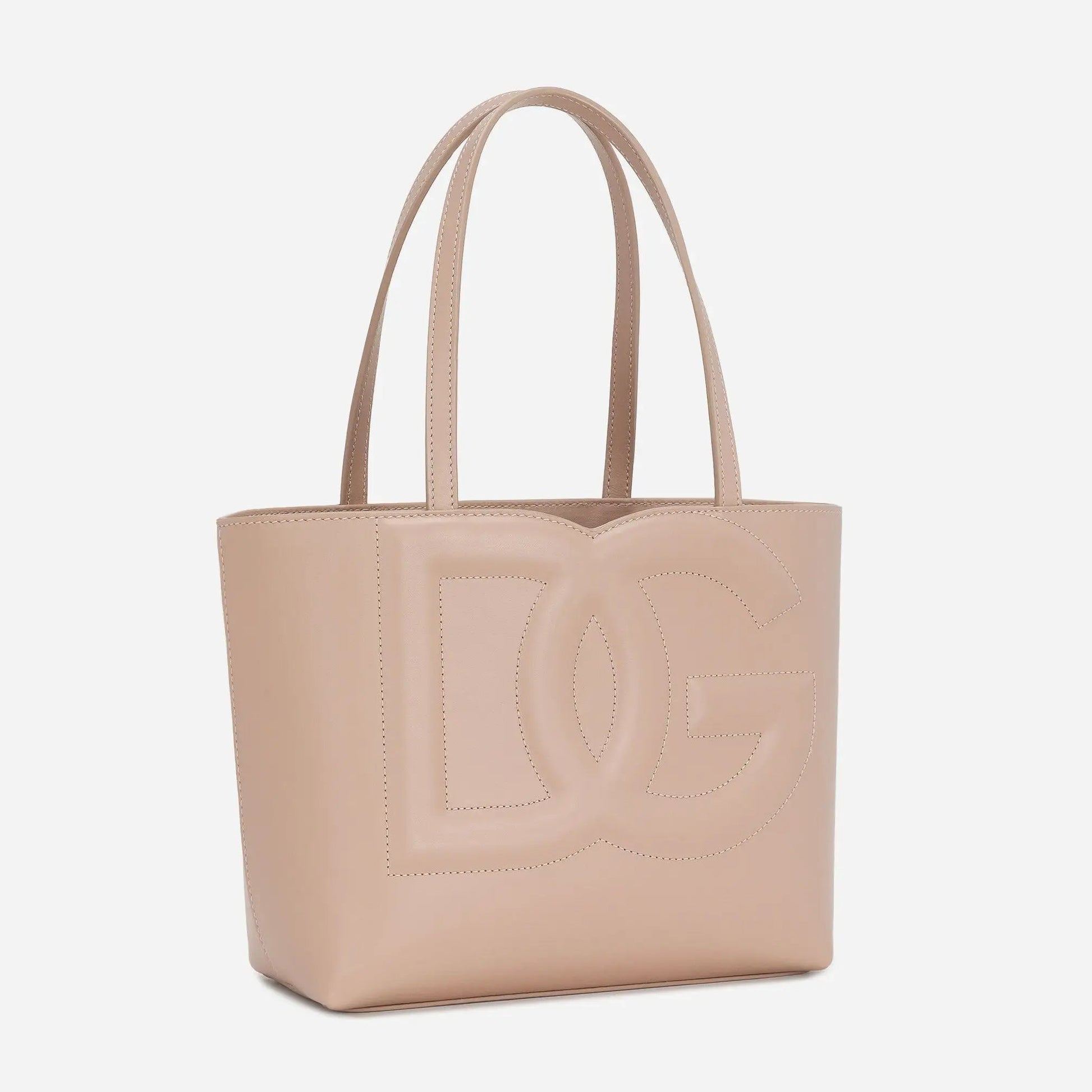 DG Logo Small Shopper in Pale Pink Handbags DOLCE & GABBANA - LOLAMIR