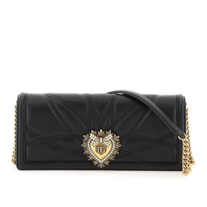 Devotion Quilted Leather Baguette Bag in Black Handbags DOLCE & GABBANA - LOLAMIR