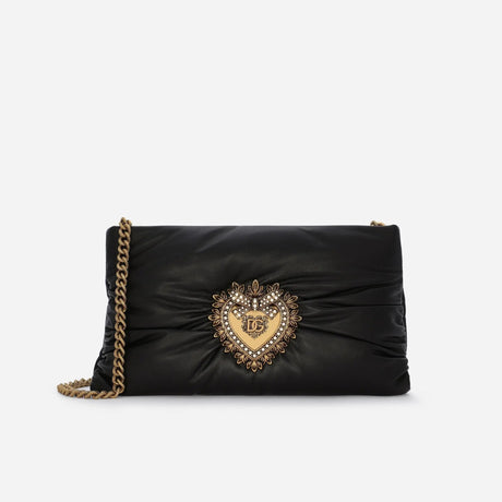 Devotion Soft Small Bag in Black Handbags DOLCE & GABBANA - LOLAMIR