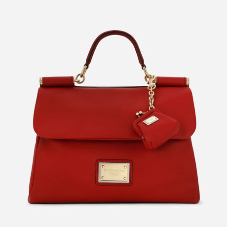Sicily Soft Medium Bag in Red Handbags DOLCE & GABBANA - LOLAMIR
