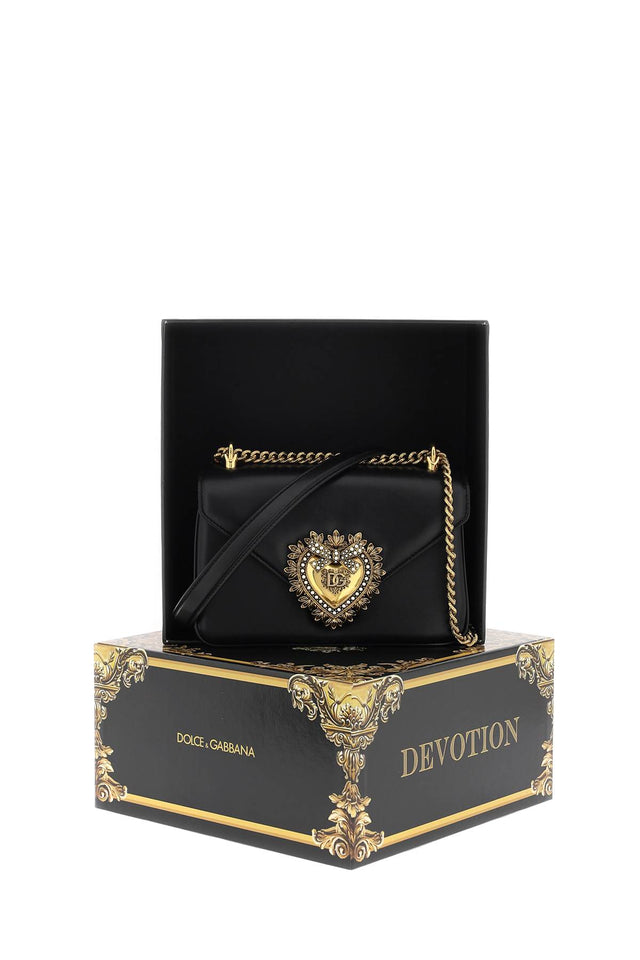 Devotion Smooth Shoulder Bag in Black