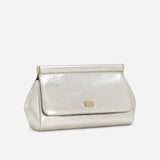 Sicily Clutch in Silver Handbags DOLCE & GABBANA - LOLAMIR