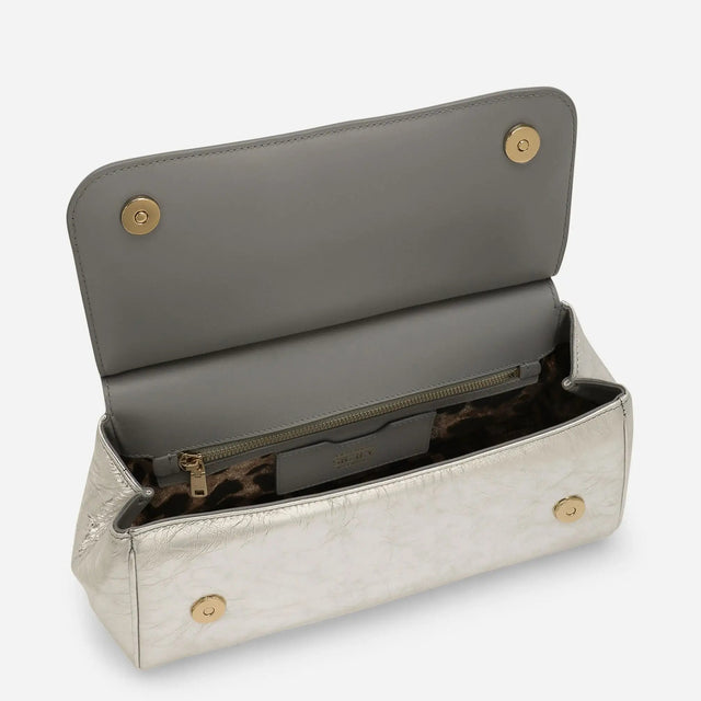 Sicily Clutch in Silver Handbags DOLCE & GABBANA - LOLAMIR