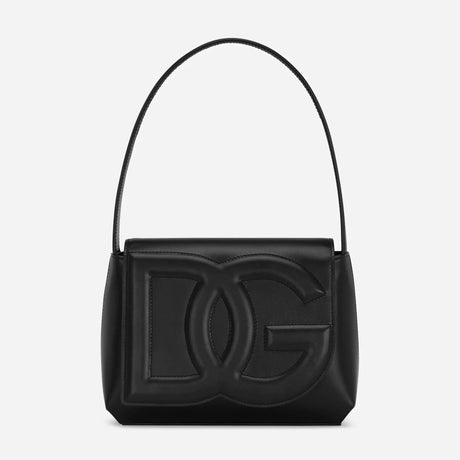 DG Logo Shoulder Bag in Black Handbags DOLCE & GABBANA - LOLAMIR