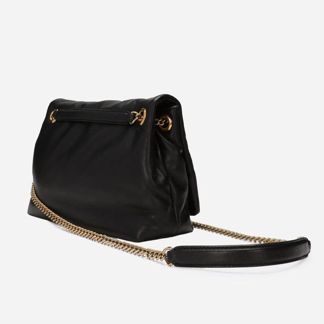 Devotion Soft Medium Shoulder Bag in Black Handbags DOLCE & GABBANA - LOLAMIR