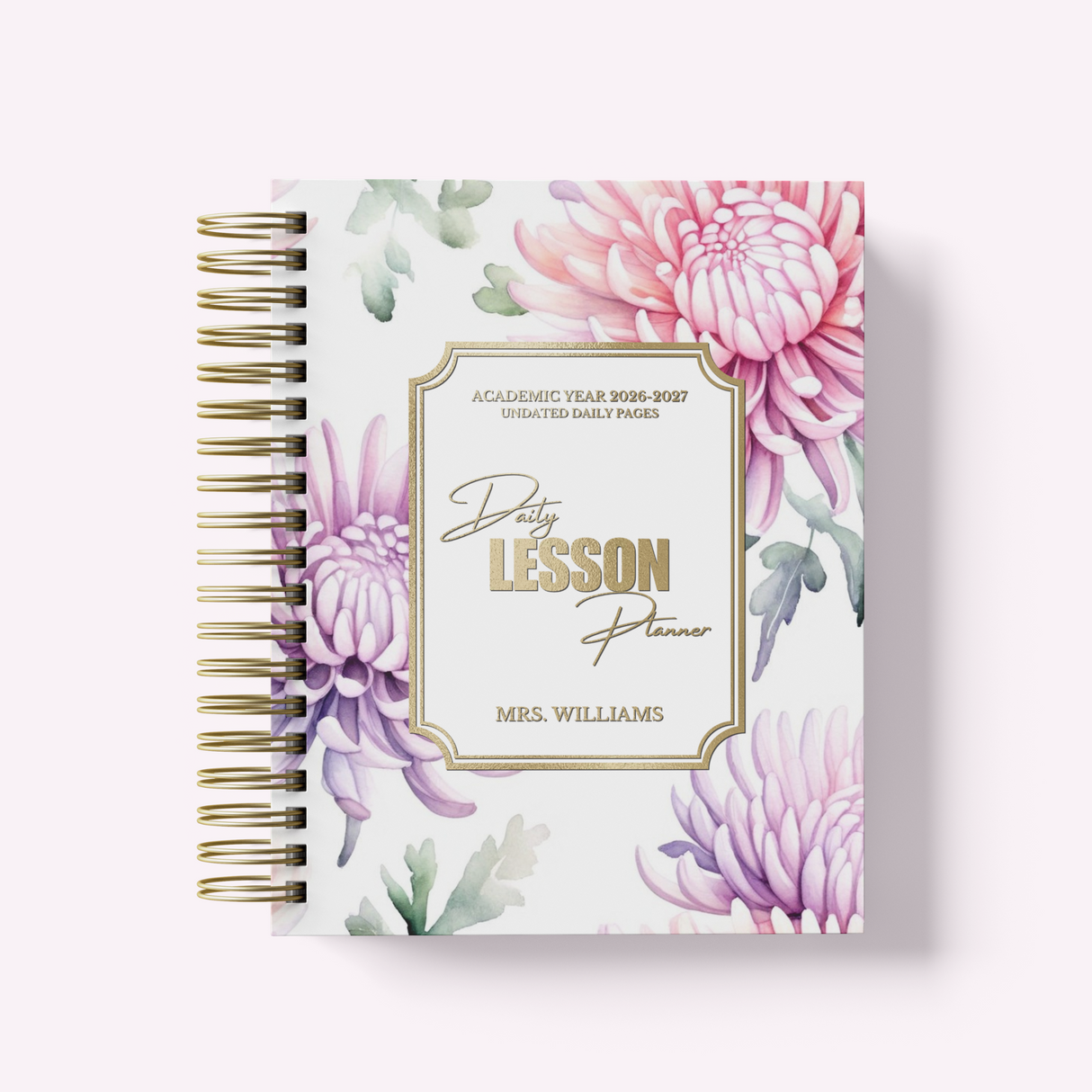 Daily Lesson Planner 2026-2027 | Serene Blooms