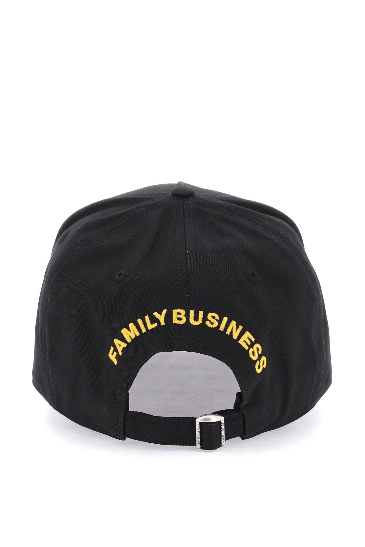 Logo Patch Baseball Cap in Black