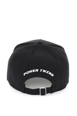 Baseball Cap With Logoed Patch in Black