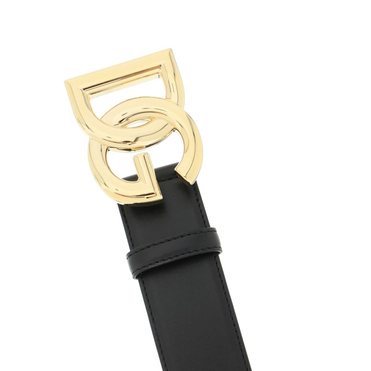 D&G Logo Buckle Leather Belt