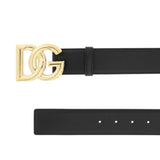 D&G Logo Buckle Leather Belt