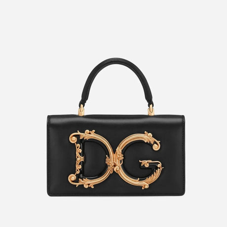 DG Girls Mini Top Handle Bag in Black Handbags DOLCE & GABBANA - LOLAMIR