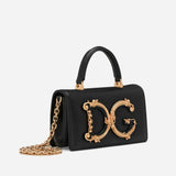 DG Girls Mini Top Handle Bag in Black Handbags DOLCE & GABBANA - LOLAMIR