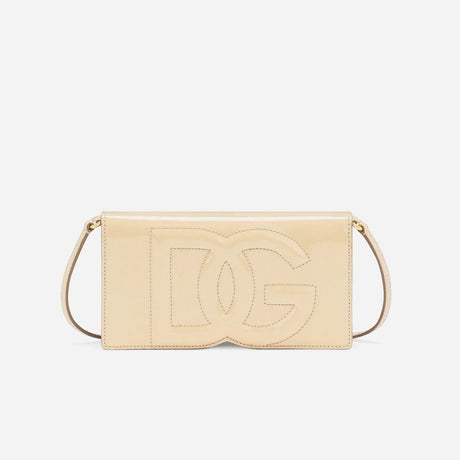DG Logo Phone Bag in Beige Handbags DOLCE & GABBANA - LOLAMIR