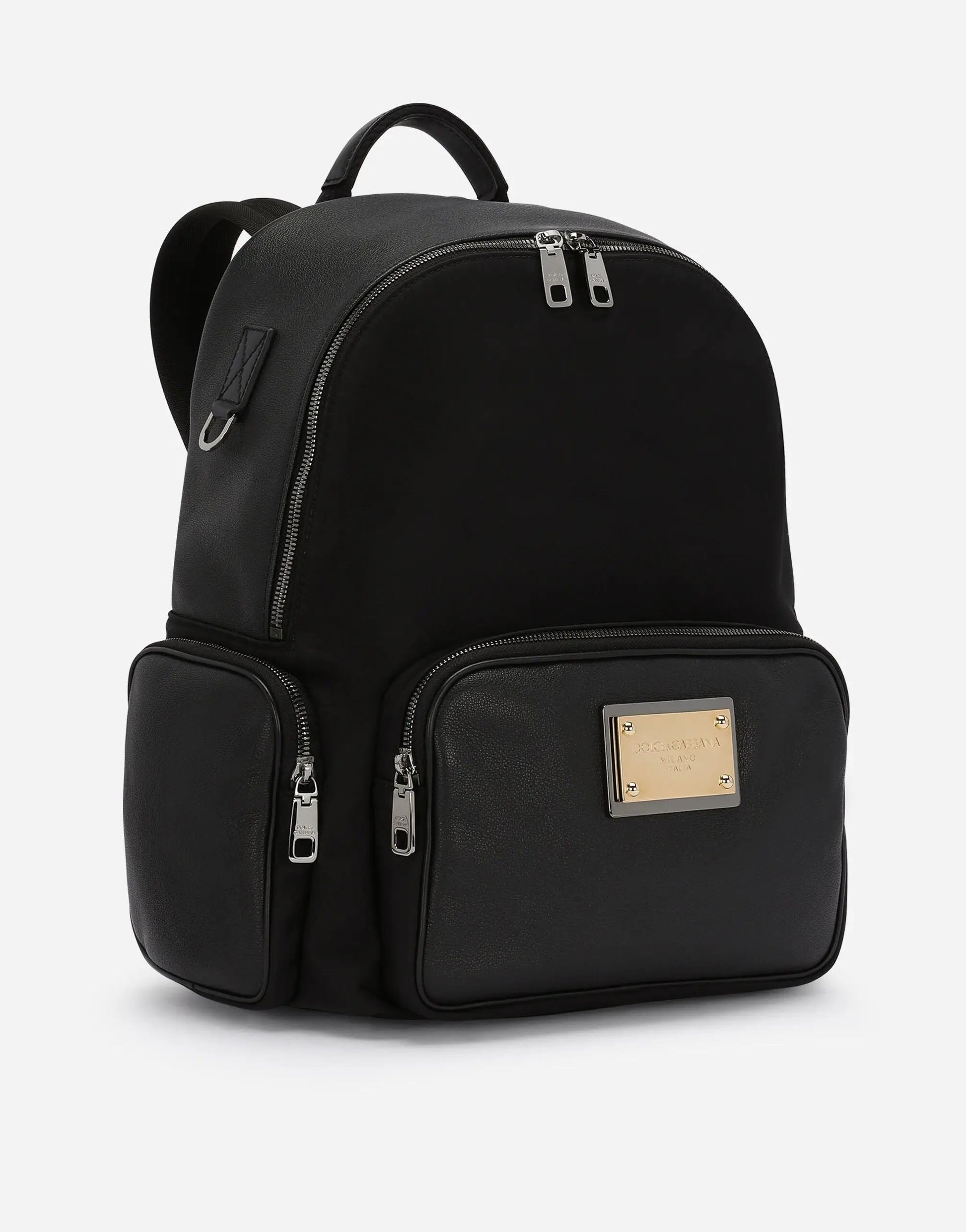 Nylon and Grainy Calfskin Backpack Handbags DOLCE & GABBANA - LOLAMIR