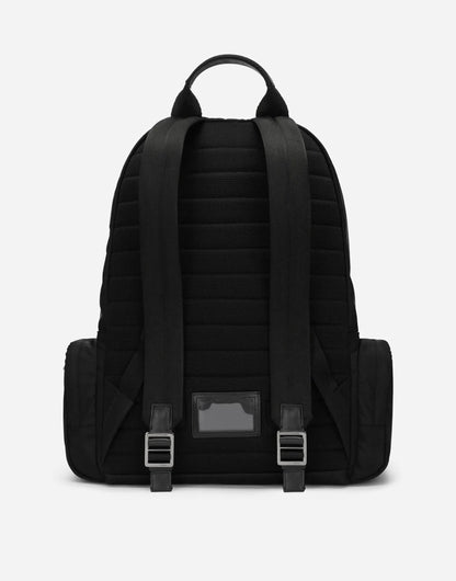 Nylon Backpack with Rubberized Logo Handbags DOLCE & GABBANA - LOLAMIR