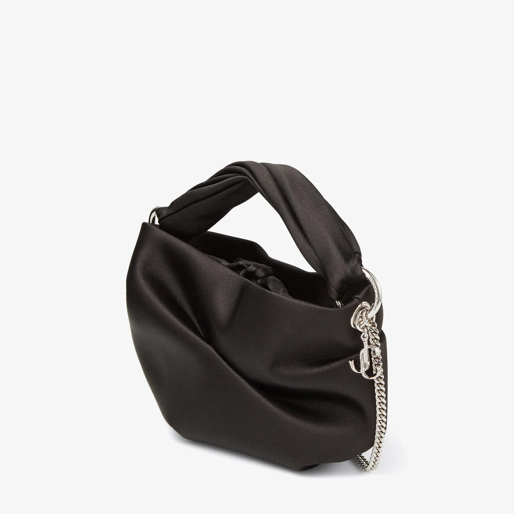 Bonny Satin Bag in Black Handbags JIMMY CHOO - LOLAMIR
